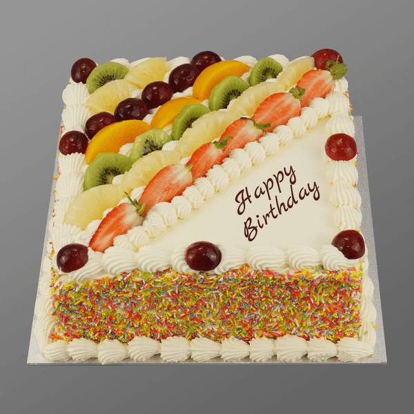 5 Off] Order 'Chocoberry Square Fresh Fruit Cake' Online | Urgent Delivery  Across London // Sugaholics™