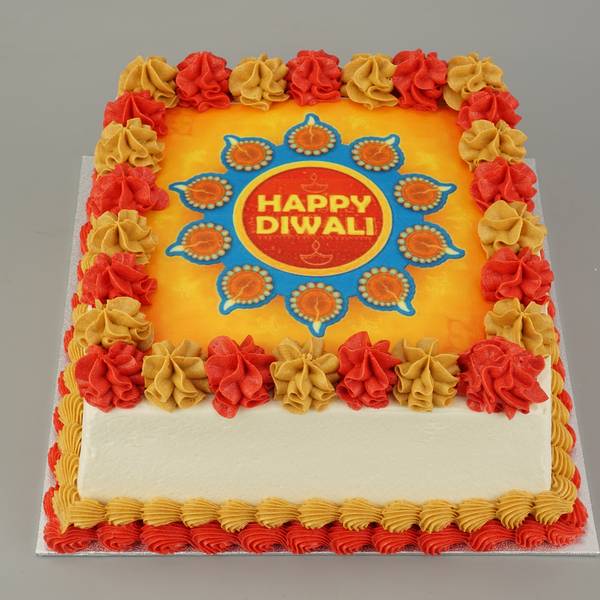 Eggless Colorful Diwali Cracker Cake by CakeZone | Gift regular-cakes  Online | Buy Now