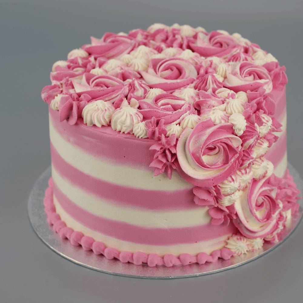 Eggless Cake Shop [GB] :: Pink Rose Glten Free Cake [GF3]